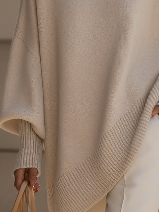 Vivienne | Oversized Draped Wide-Neck Sweater