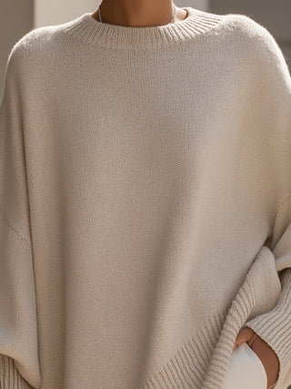 Holly | Oversized Batwing Knit Sweater