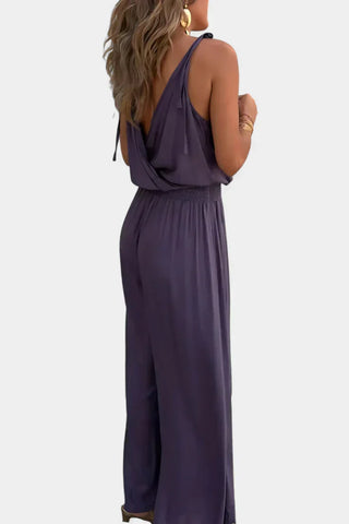 Olivia | Unique Jumpsuit with Gold Details and Leg Slit
