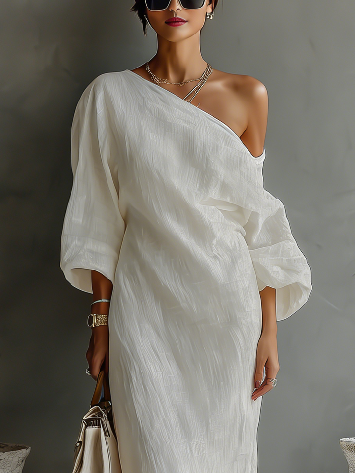 Elowen | Minimalist One-Shoulder Maxi Dress