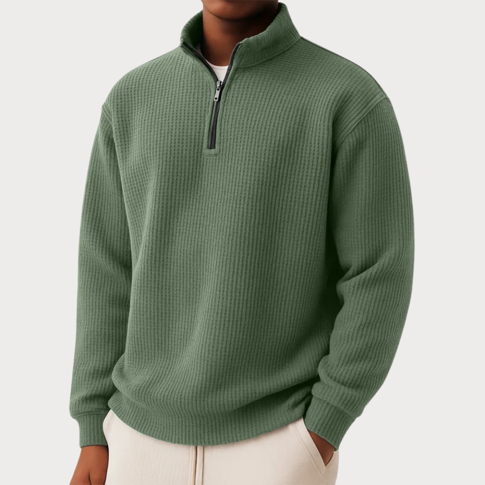 DAMIEN | Zip Sweater with Everyday Comfort and Timeless Style