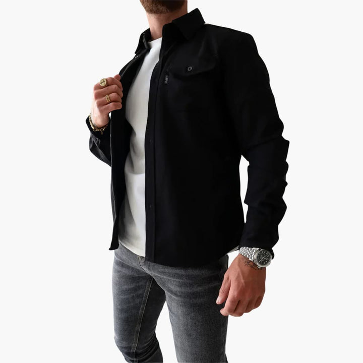 David | Shirt Jacket with Button Placket