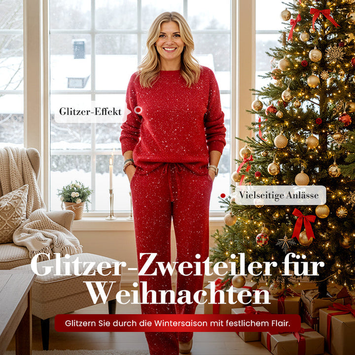 Elise | Women's Sparkly Holiday Two-Piece Set