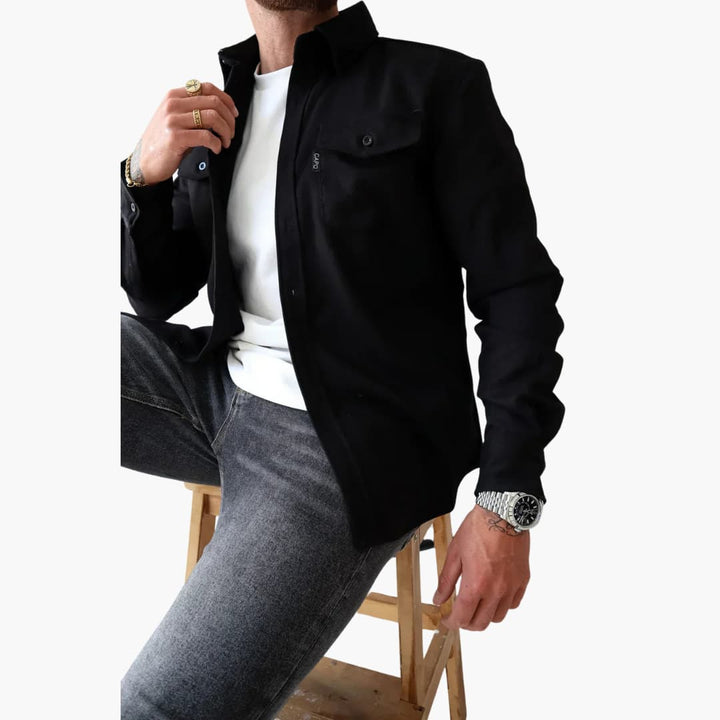 David | Shirt Jacket with Button Placket