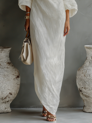 Elowen | Minimalist One-Shoulder Maxi Dress