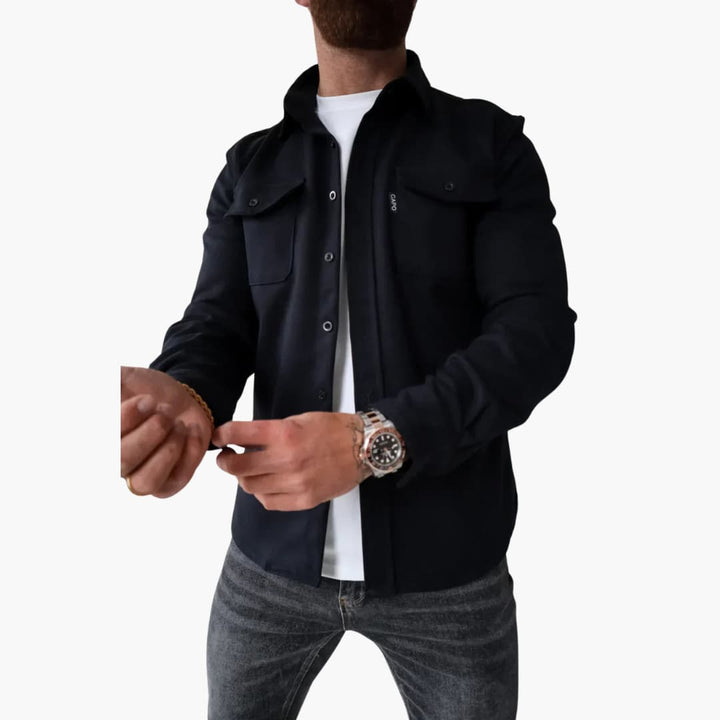 David | Shirt Jacket with Button Placket