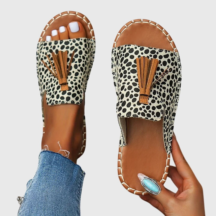 Lorraine | Boho Tassel Sandals