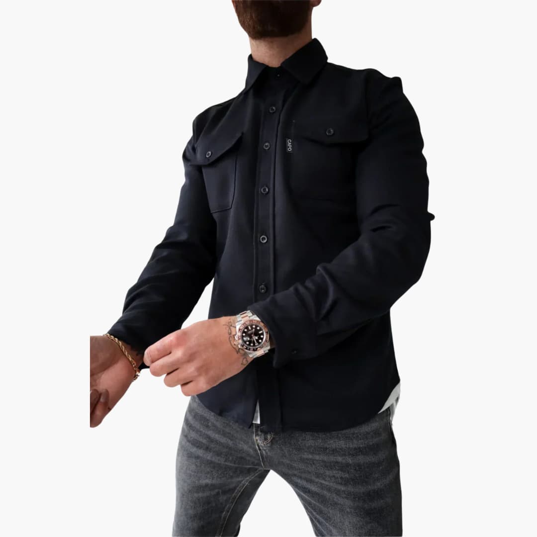 David | Shirt Jacket with Button Placket