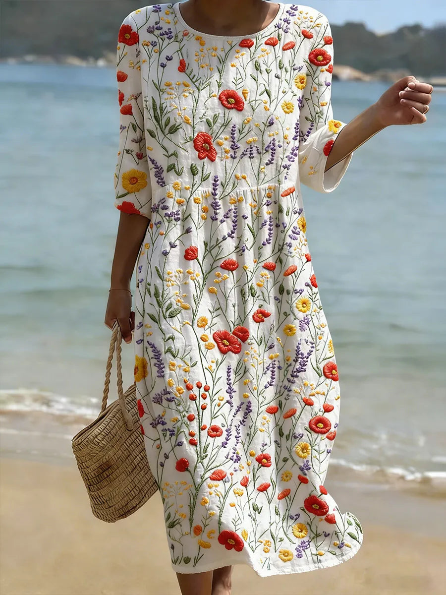 Sylvia | Maxi Dress with Wildflower Print