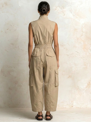 Quinn | Women's Wide-Leg Cargo Jumpsuit