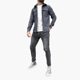 David | Shirt Jacket with Button Placket