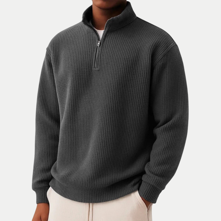 DAMIEN | Zip Sweater with Everyday Comfort and Timeless Style