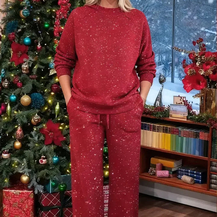 Elise | Women's Sparkly Holiday Two-Piece Set