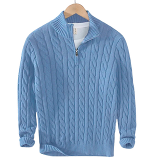 Tommy | Cotton Half-Zip Sweater