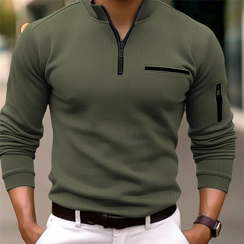 Gusto | Long-Sleeve Shirt with Zipper