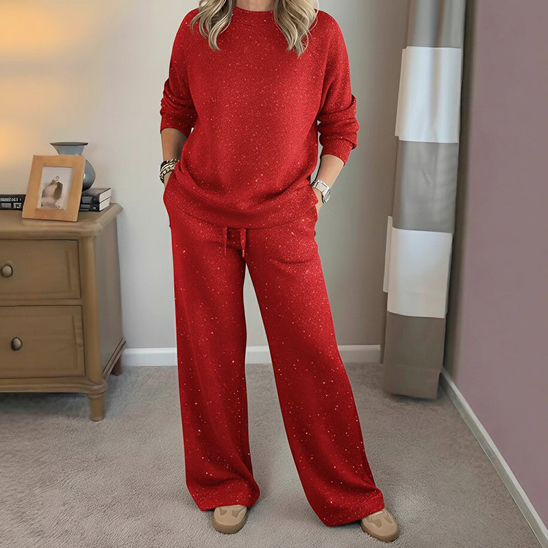 Elise | Women's Sparkly Holiday Two-Piece Set