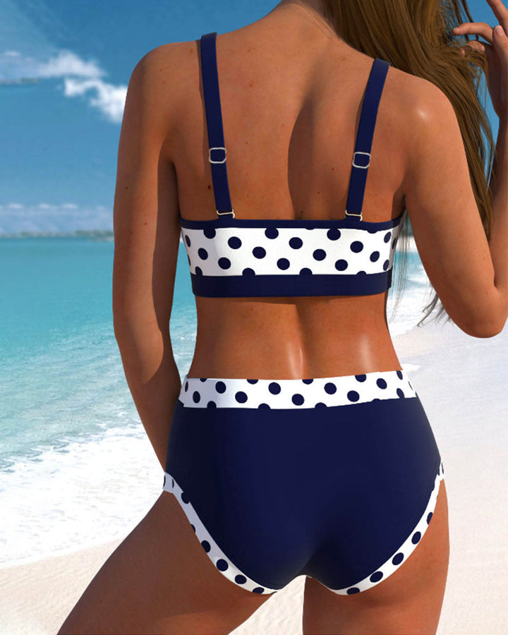 Samira | Polka-Dot High-Waist Bikini