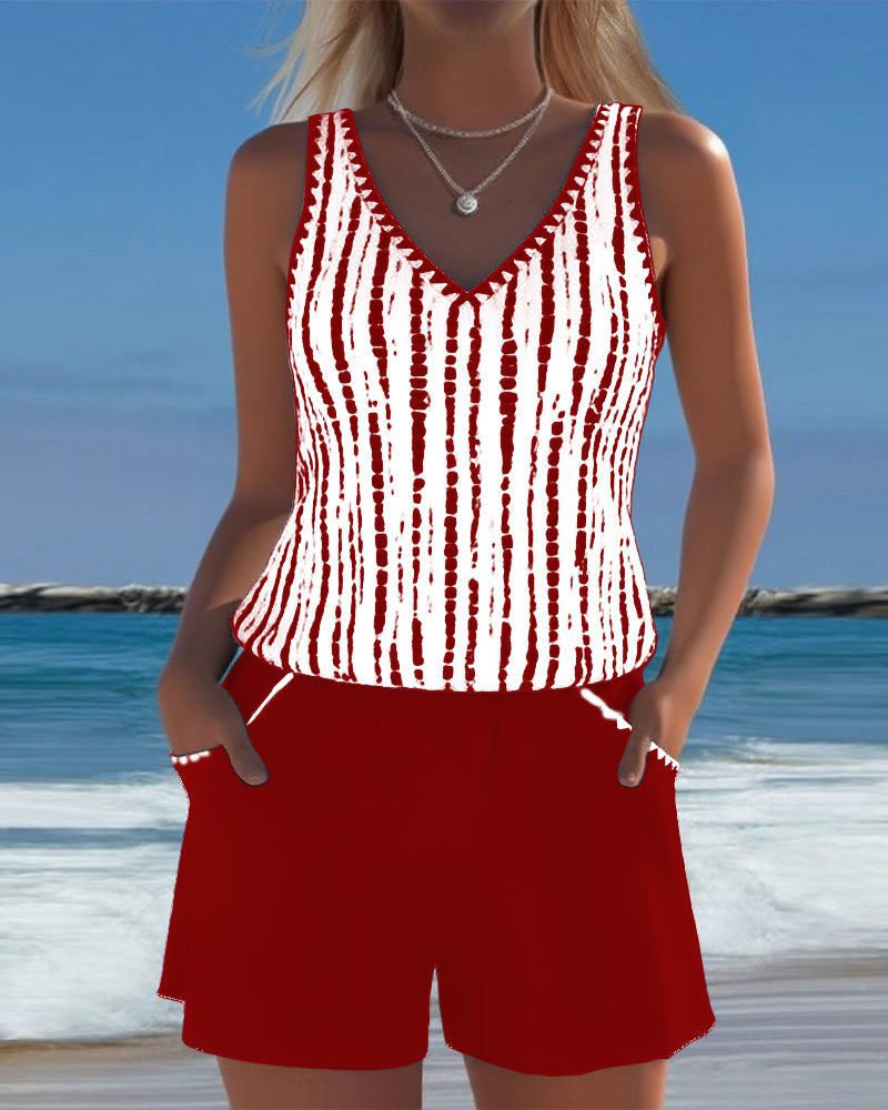 Yvonne | Swim Set with V-Neck