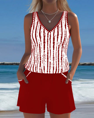 Yvonne | Swim Set with V-Neck