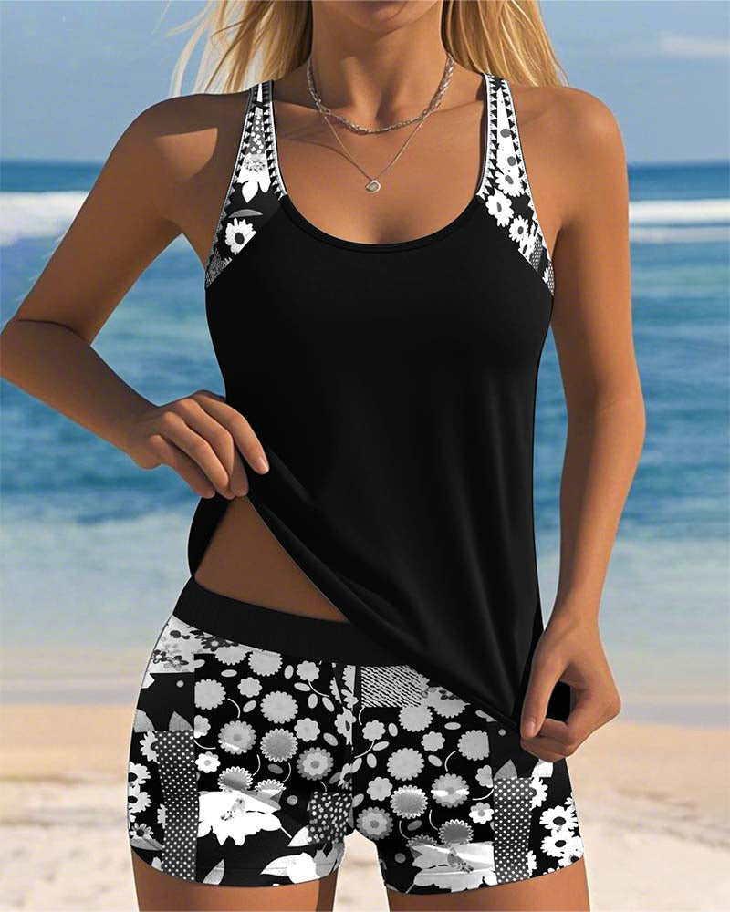 Jule | Floral-Print Tankini