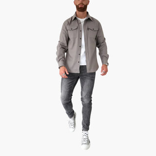 David | Shirt Jacket with Button Placket