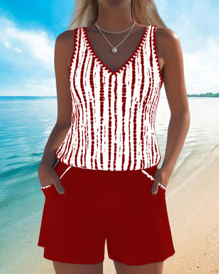 Yvonne | Swim Set with V-Neck
