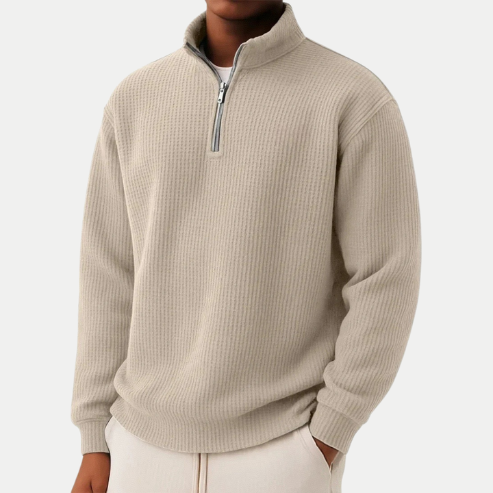 DAMIEN | Zip Sweater with Everyday Comfort and Timeless Style