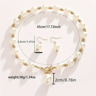 Chunky Pearl Necklace Set