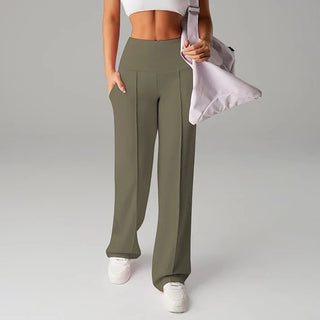 Alba | Straight-Cut Wide-Leg Pants