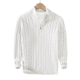 Tommy | Cotton Half-Zip Sweater
