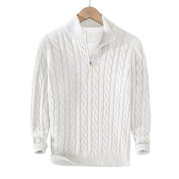 Tommy | Cotton Half-Zip Sweater