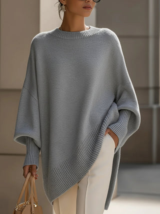 Vivienne | Oversized Draped Wide-Neck Sweater