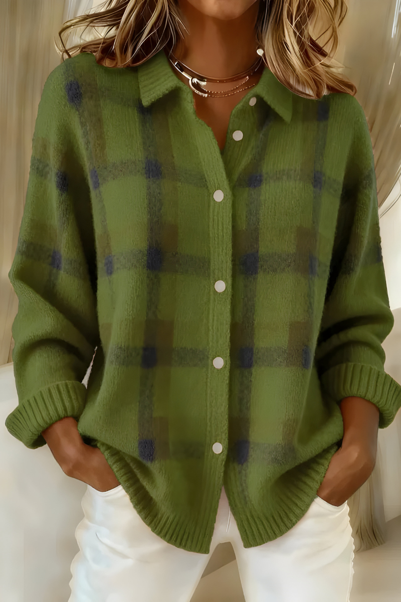 Anne | Warm Check Blouse