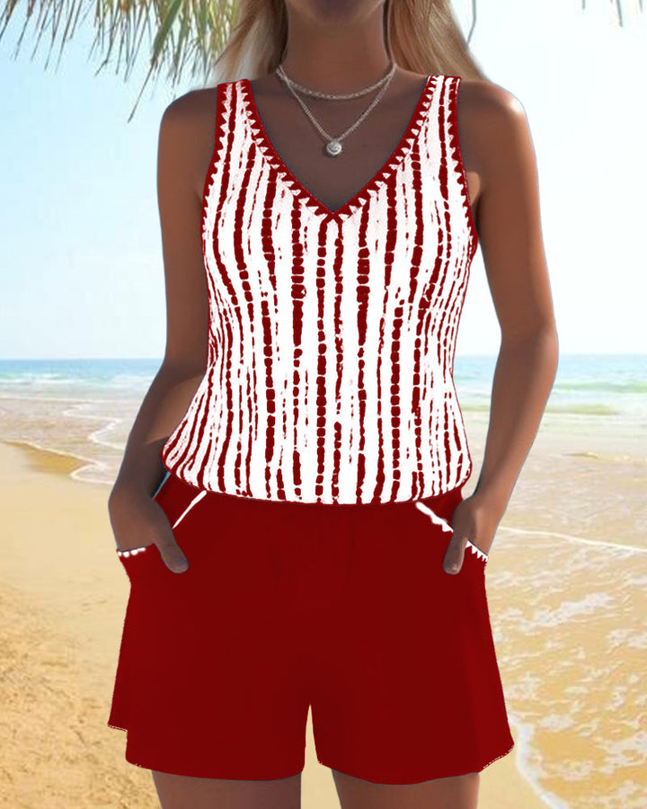 Yvonne | Swim Set with V-Neck