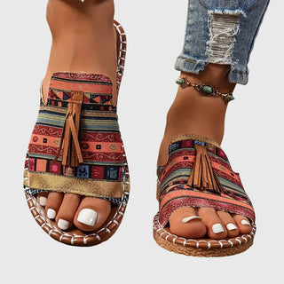 Lorraine | Boho Tassel Sandals
