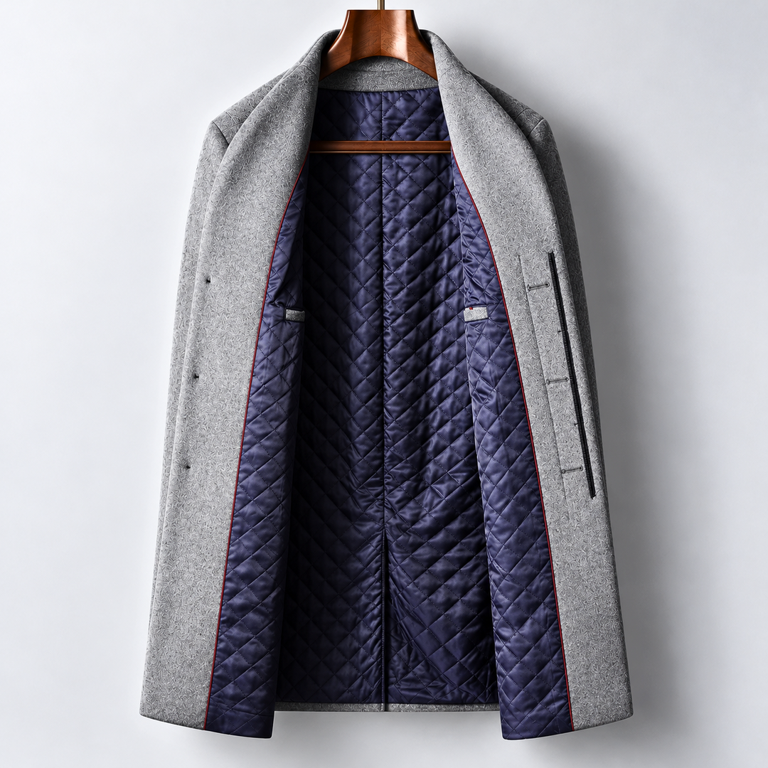 Sebastian | Quilted Longline Overcoat