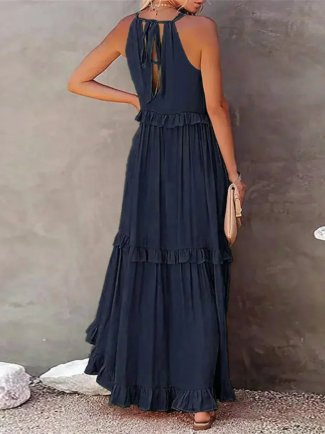 Lou | Elegant Sleeveless Dress with Ruffles