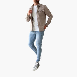 David | Shirt Jacket with Button Placket