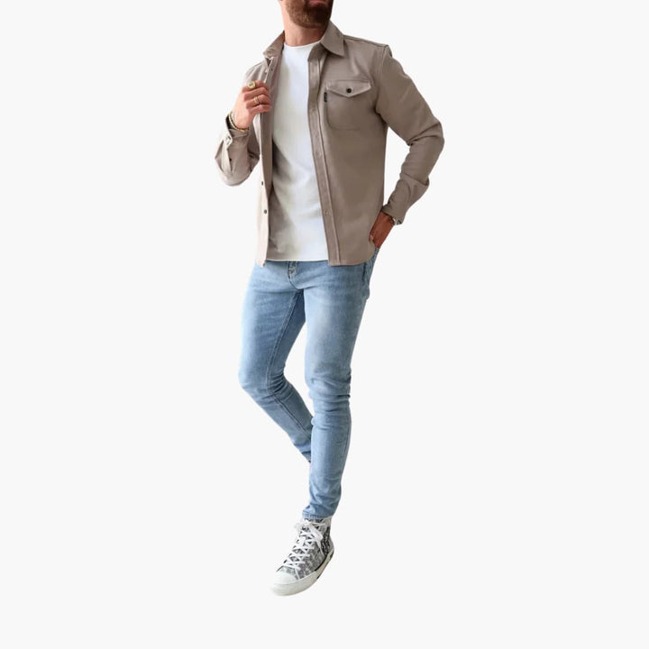 David | Shirt Jacket with Button Placket