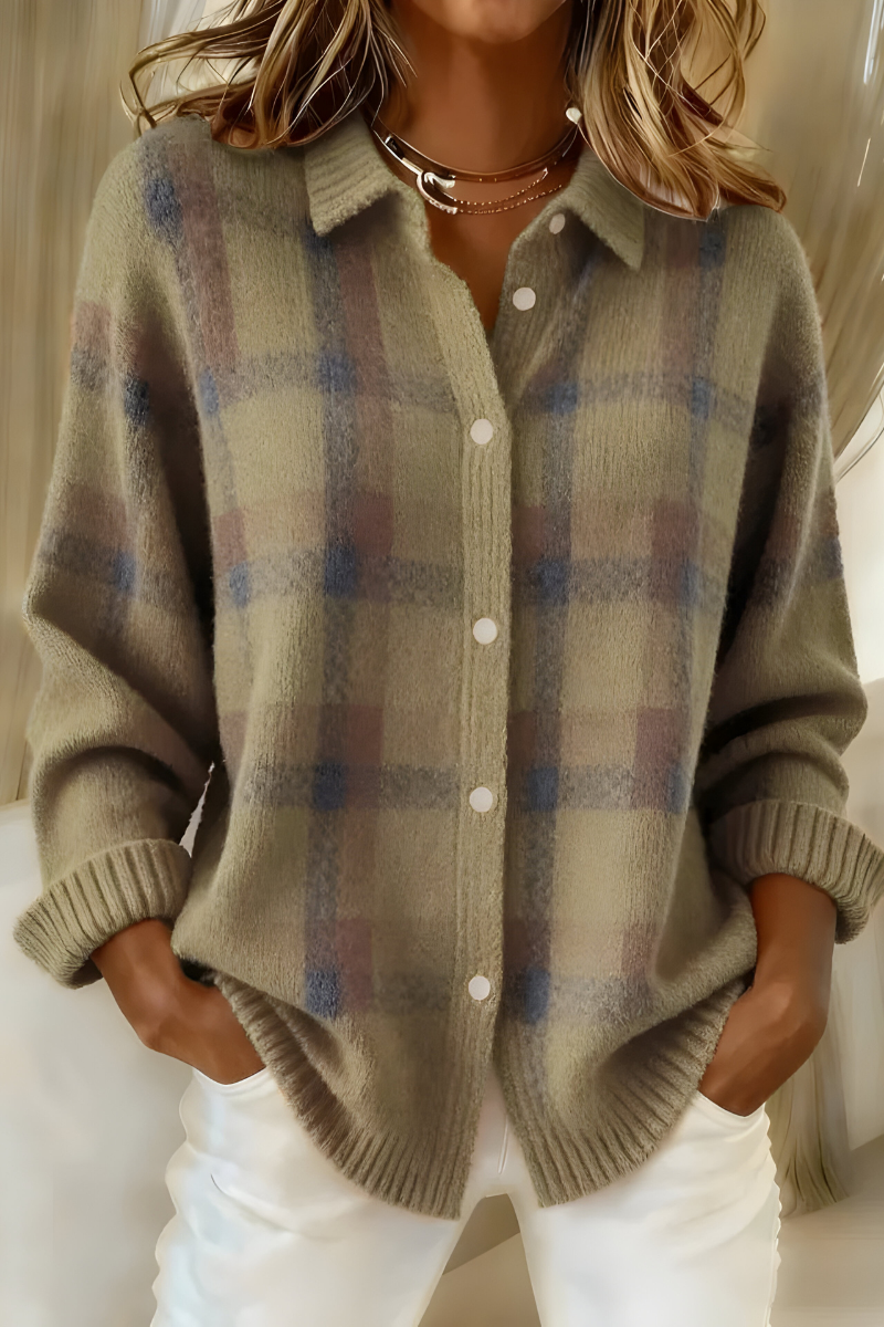 Anne | Warm Check Blouse