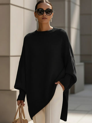 Holly | Oversized Batwing Knit Sweater
