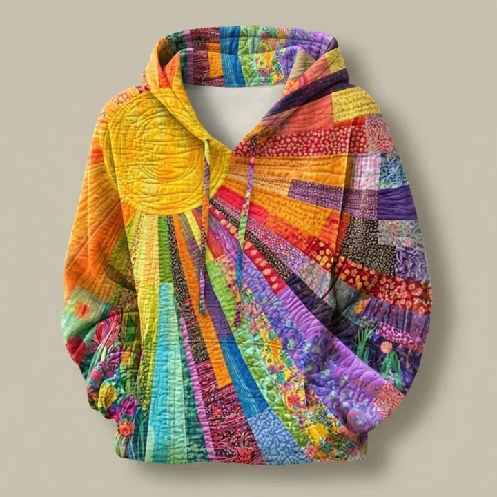 Genevieve | Colourful Quilted Hoodie