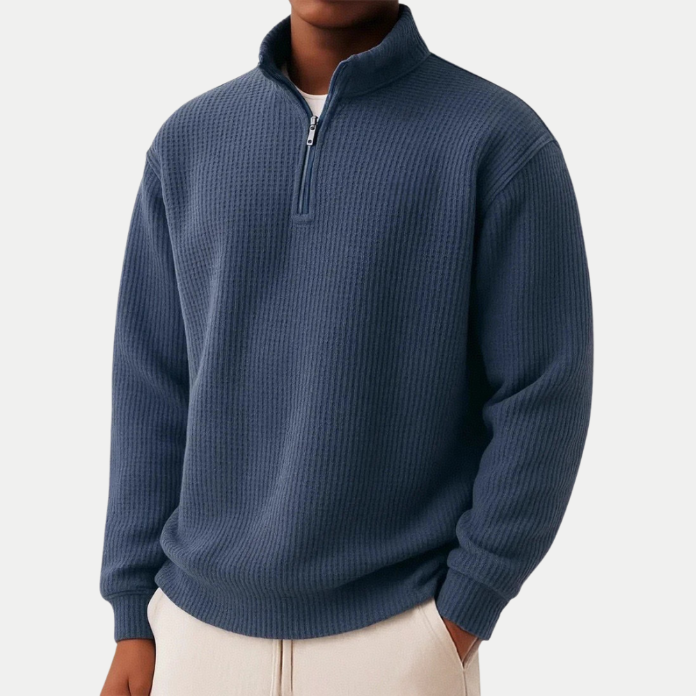 DAMIEN | Zip Sweater with Everyday Comfort and Timeless Style