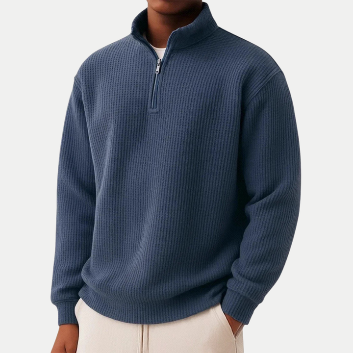 DAMIEN | Zip Sweater with Everyday Comfort and Timeless Style