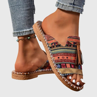 Lorraine | Boho Tassel Sandals