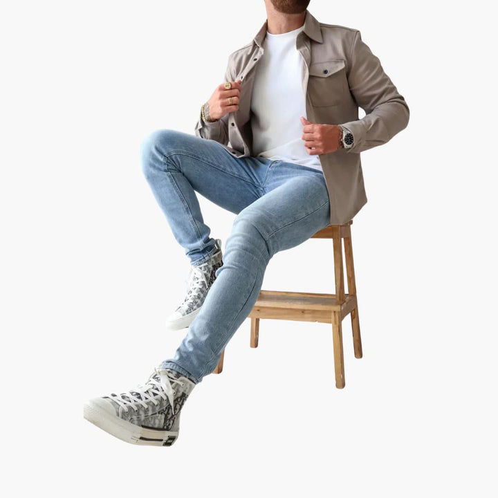 David | Shirt Jacket with Button Placket
