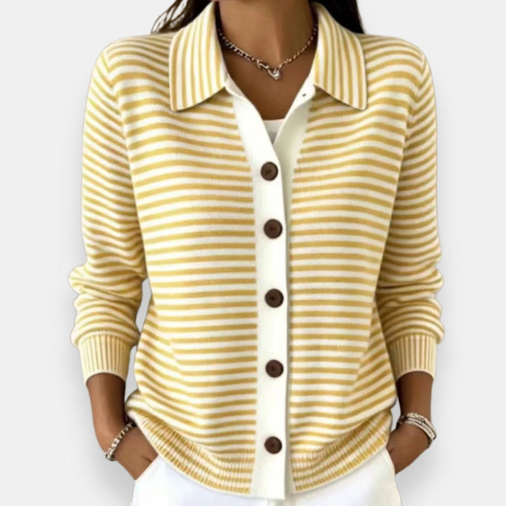 Tessa | Classic Striped Knit Cardigan