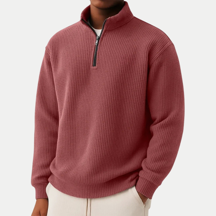 DAMIEN | Zip Sweater with Everyday Comfort and Timeless Style