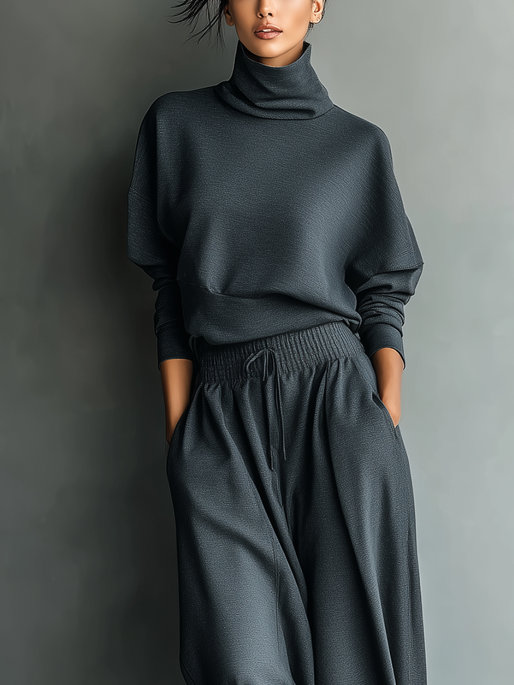 Elara | Chic Turtleneck Two-Piece Set