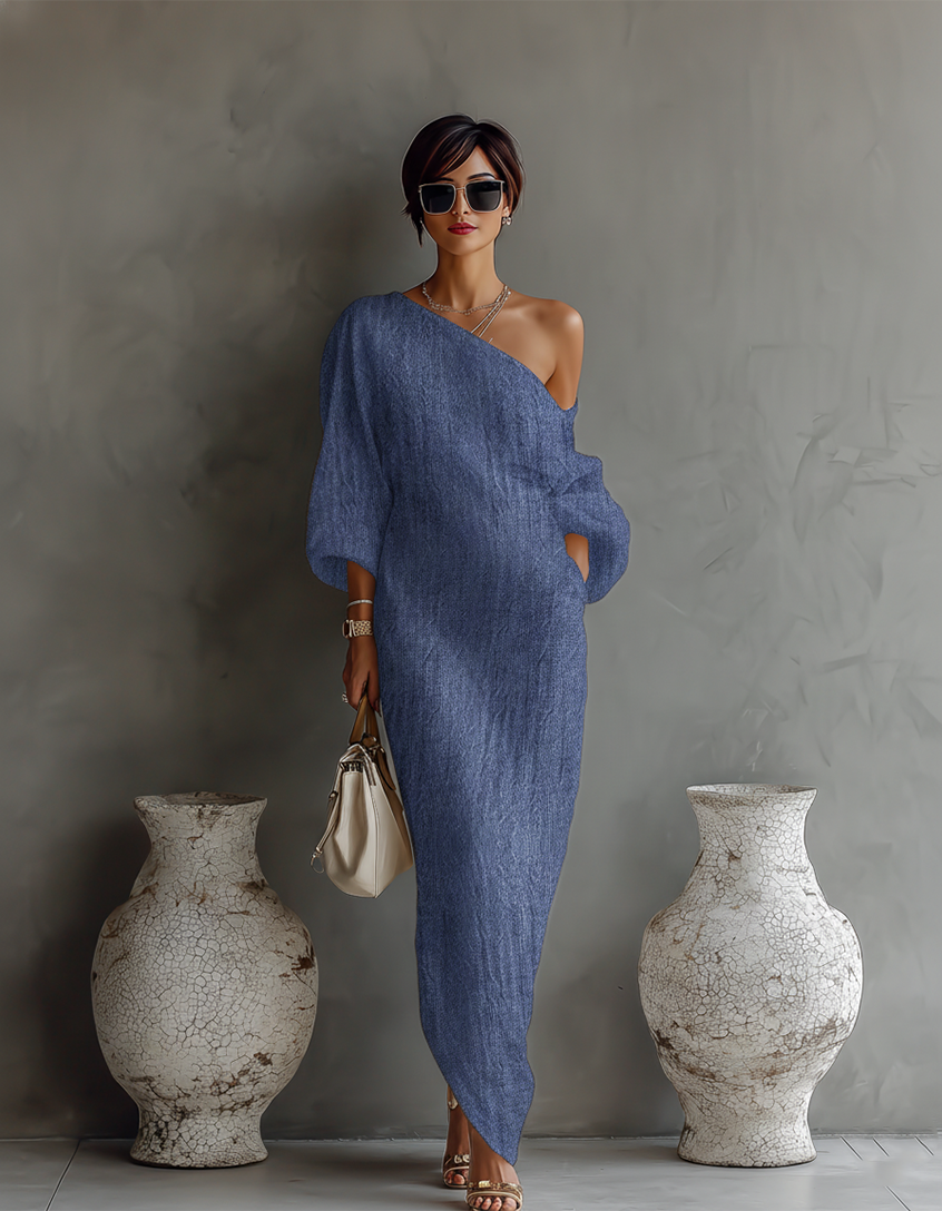 Elowen | Minimalist One-Shoulder Maxi Dress